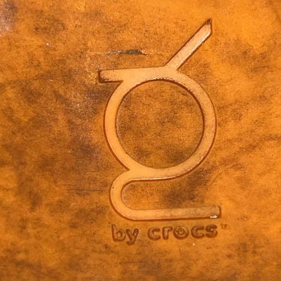 Crocs Dark Brown Suede Tall Boots Wedge Heels Sz 10.5 - Picture 6 of 8